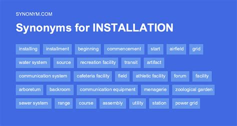 installation antonyms|opposite of installation meaning.